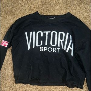 victoria sport cropped sweatshirt
